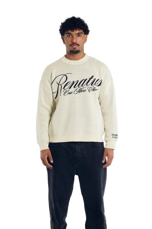 Knitted Sweater - Cream